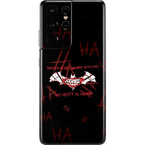 DC Comics The Joker Plenty Wrong With Me Galaxy S21 Ultra 5G Skin